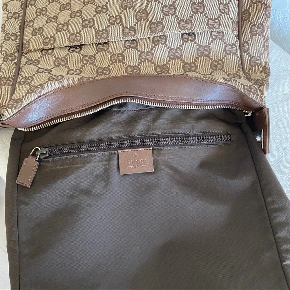 Gucci gg monogram canvas hobo bag